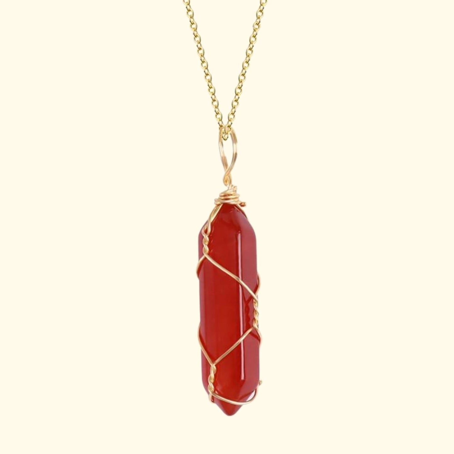 ® Carnelian Pendant Necklace