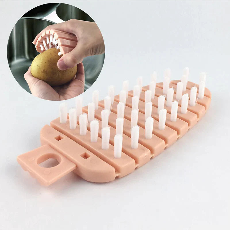 Multifunction Vegetable Fruit Cleaning Brush Flexible Potato Carrot Cucumber Cleaning Brush Kitchen Gadgets Cleaning Tools Accessories