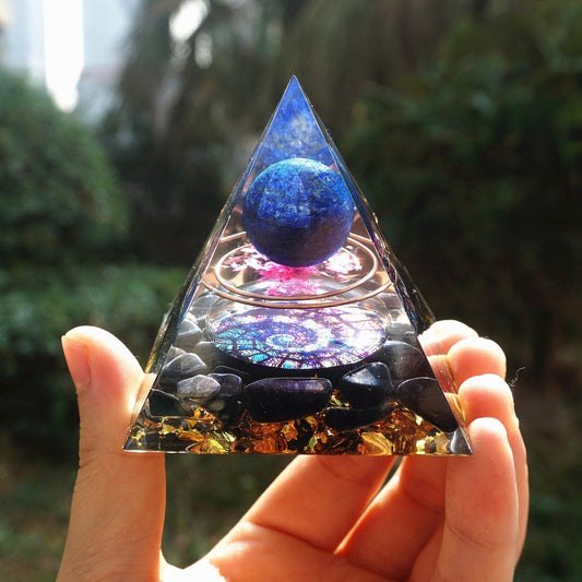 Lapis Lazuli Amethyst Pyramid