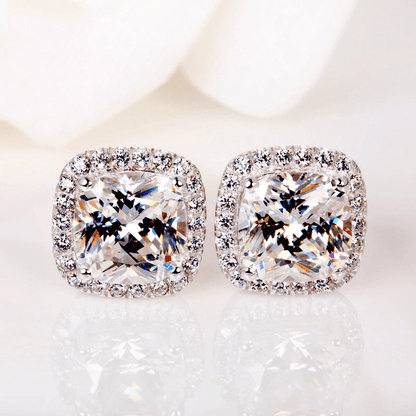 The Olivia Cushion Cut Earrings