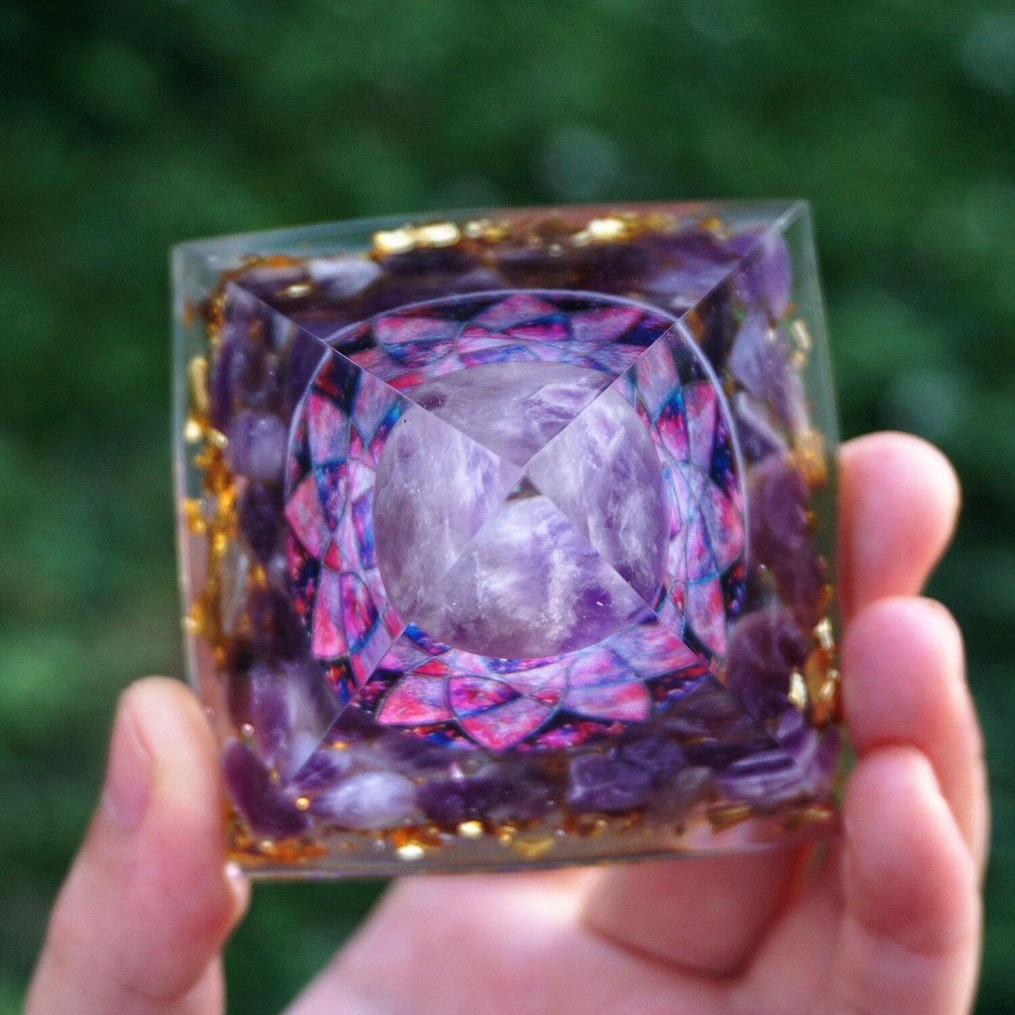 Natural Amethyst Pyramid