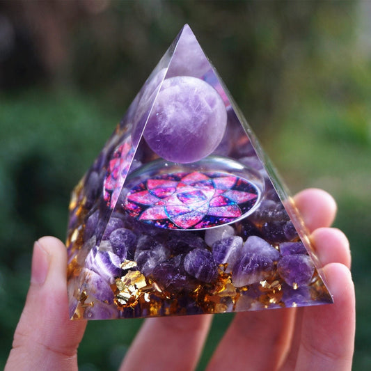 Natural Amethyst Pyramid