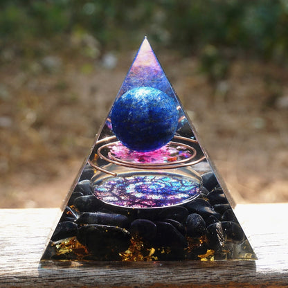 Lapis Lazuli Amethyst Pyramid