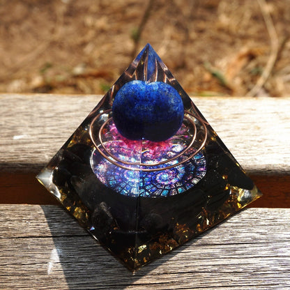 Lapis Lazuli Amethyst Pyramid