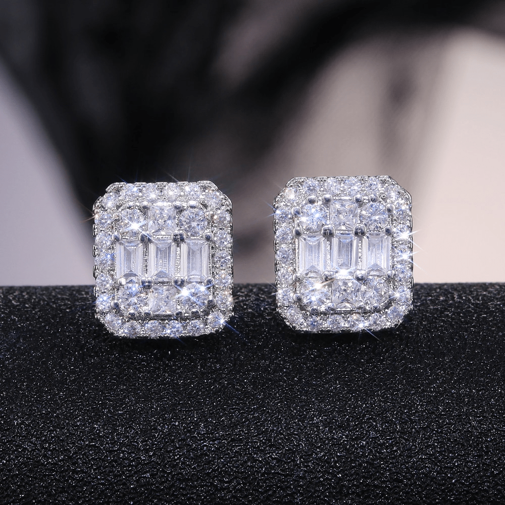 The Sophia Emerald Cut Earrings