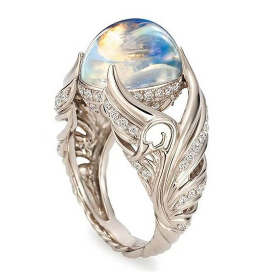 [$39 OFF] - Adjustable Moonstone Ring - Low in Stock