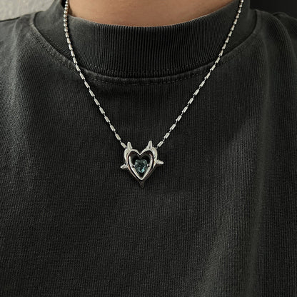 CHAIN HEART PENDANT NECKLACE