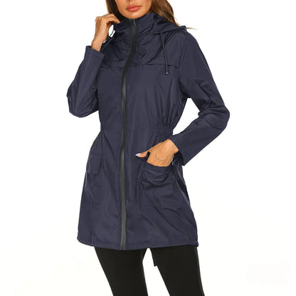 Waterproof Light Raincoat Hooded Windbreaker Mountaineering Jacket Women's Jacket