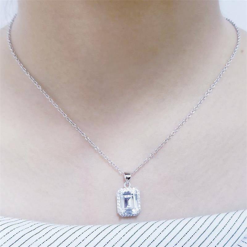 The Sophia Emerald Cut Necklace